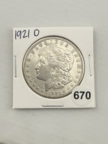 1921 D Morgan Silver Dollar Coin