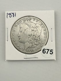 1881 Morgan Silver Dollar Coin