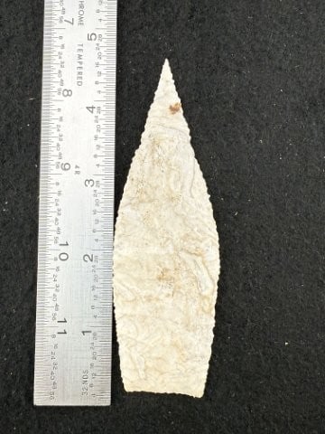 Agate Basin Indian Artifact Arrowhead: KEY WORDS: INDIAN ARTIFACT ARTIFACTS ARROWHEAD ARROWHEADS NATIVE AMERICAN MISSISSIPPIAN QUAPAW CADDO POTTERY COINS MORGAN DOLLAR PEACE DOLLAR SILVER COINS. All coins have been Sigma tested for authent