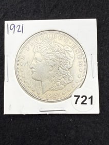 1921 Morgan Silver Dollar Coin