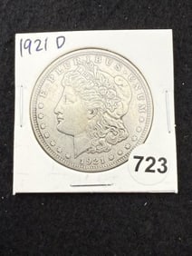 1921 D Morgan Silver Dollar Coin