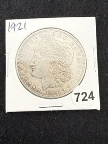 1921 Morgan Silver Dollar Coin