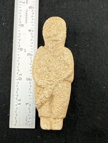 Human Effigy Stone Indian Artifact Arrowhead