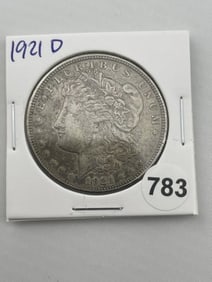 1921 D Morgan Silver Dollar Coin