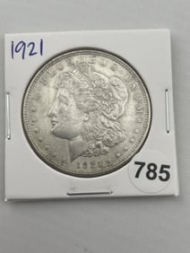 1921 Morgan Silver Dollar Coin