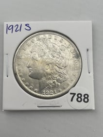 1921 S Morgan Silver Dollar Coin