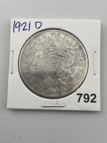 1921 D Morgan Silver Dollar Coin