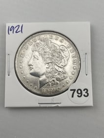1921 Morgan Silver Dollar Coin