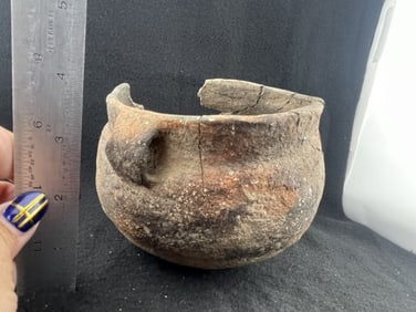 Mississippian Strap Handle Bowl Indian Artifact Arrowhead