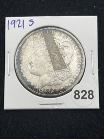 1921 S Morgan Silver Dollar Coin