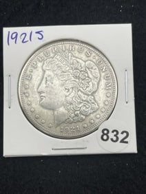 1921 S Morgan Silver Dollar Coin