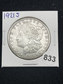 1921 S Morgan Silver Dollar Coin