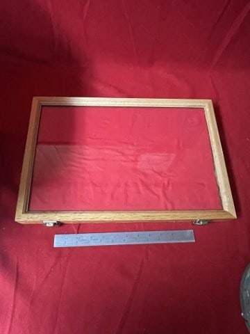 18X12" Nice Wooden Frame: KEY WORDS: INDIAN ARTIFACT ARTIFACTS ARROWHEAD ARROWHEADS NATIVE AMERICAN MISSISSIPPIAN QUAPAW CADDO POTTERY COINS MORGAN DOLLAR PEACE DOLLAR SILVER COINS. All coins have been Sigma tested for authent