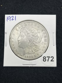 1921 Morgan Silver Dollar Coin