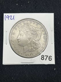 1921 Morgan Silver Dollar Coin