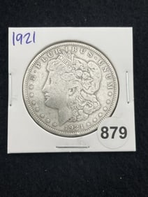 1921 Morgan Silver Dollar Coin