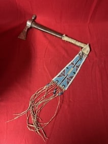 Tomahawk Pipe with Beaded Drop