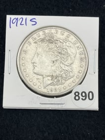 1921 S Morgan Silver Dollar Coin