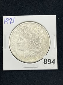 1921 Morgan Silver Dollar Coin