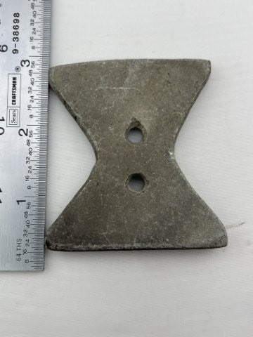 Gorget: KEY WORDS: INDIAN ARTIFACT ARTIFACTS ARROWHEAD ARROWHEADS NATIVE AMERICAN MISSISSIPPIAN QUAPAW CADDO POTTERY COINS MORGAN DOLLAR PEACE DOLLAR SILVER COINS. All coins have been Sigma tested for authent