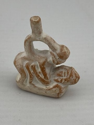Pre-Columbian Human Effigy Miniature Pottery Vessel (1 of 6)