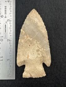 3 & 1/2" Hardin Indian Artifact Arrowhead
