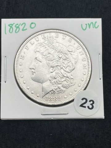 1882 O UNC Morgan Silver Dollar Coin (1 of 2)