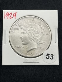1924 Peace Silver Dollar Coin