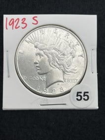 1923 S Peace Silver Dollar Coin
