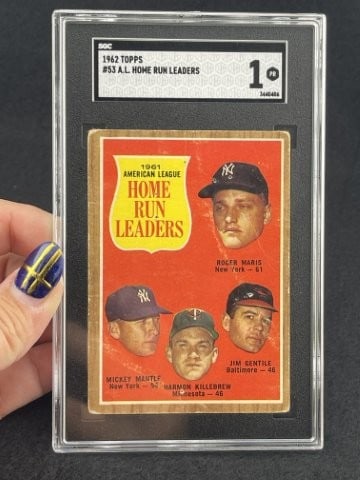 1962 Topps Mickey Mantle Baseball Card: KEY WORDS: INDIAN ARTIFACT ARTIFACTS ARROWHEAD ARROWHEADS NATIVE AMERICAN MISSISSIPPIAN QUAPAW CADDO POTTERY COINS MORGAN DOLLAR PEACE DOLLAR SILVER COINS. All coins have been Sigma tested for authent