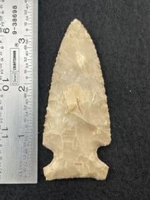 3 & 1/4" Hickory Ridge Indian Artifact Arrowhead