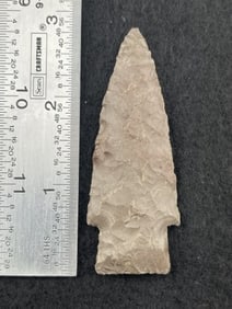 2 & 3/4" Hardin Indian Artifact Arrowhead
