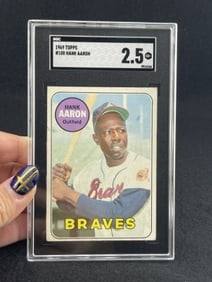 1969 Topps Hank Aaron Baseball Card