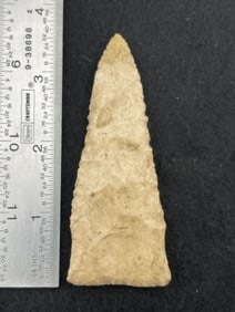 3 & 1/2" Etley Indian Artifact Arrowhead