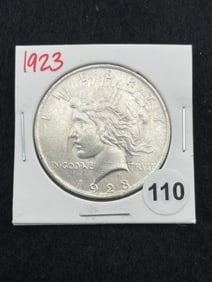 1923 Peace Silver Dollar Coin