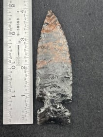 4" Obsidian Hickory Ridge Indian Artifact Arrowhead