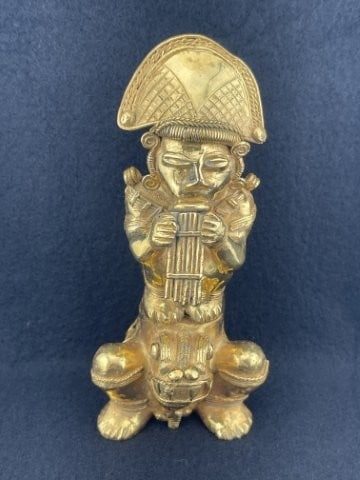Tumbaga Tairona Gold Figurine UNKNOWN MATERIAL (1 of 7)