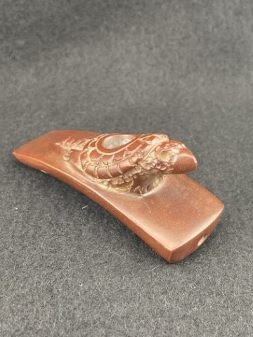 Turtle Effigy Stone Pipe Indian Artifact Arrowhead (1 of 8)