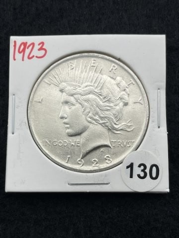 1923 Peace Silver Dollar Coin (1 of 2)
