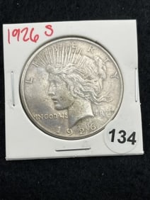 1926 S Peace Silver Dollar Coin