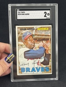 1967 Topps Hank Aaron Baseball Card