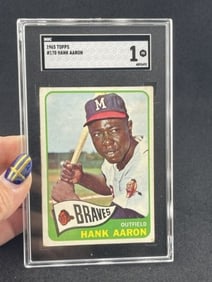 1965 Topps Hank Aaron Baseball Card
