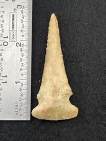 2 & 3/4" Drill Indian Artifact Arrowhead