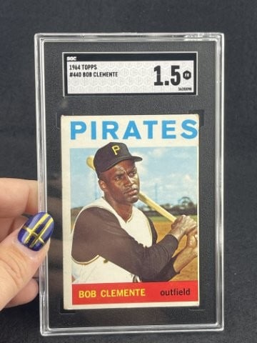 1964 Topps Roberto Clemente Baseball Card (1 of 2)
