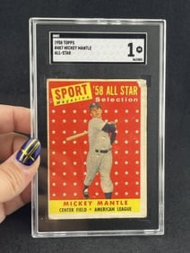 1958 Topps Mickey Mantle Baseball Card