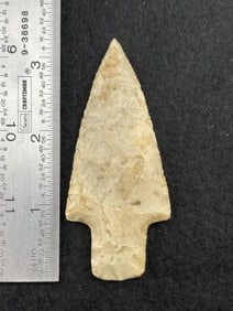 3 & 1/4" Hardin Indian Artifact Arrowhead