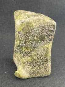 Saddle Back Hook Bannerstone from Adams County, Illinois ex - Foiu Loftis Collection Indian Artifact