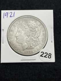 1921 Morgan Silver Dollar Coin