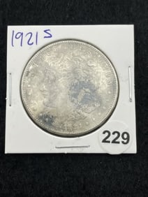 1921 S Morgan Silver Dollar Coin