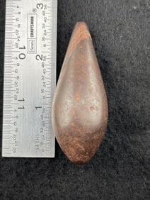 Hematite Plummet Indian Artifact Arrowhead